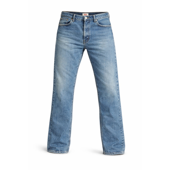 Levi's Other - Vintage Y2K Levi’s Men’s 501 Straight Leg Med Wash 38x30 Button Fly Distressed